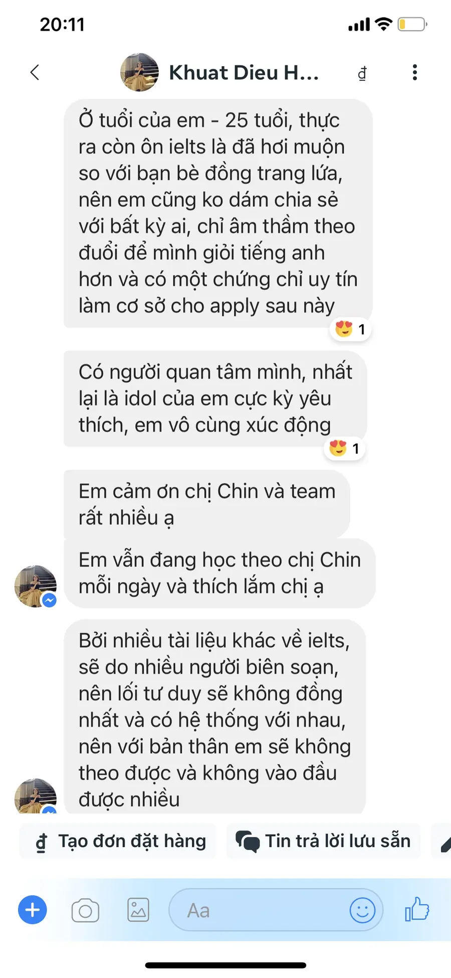 Review sau khóa MS Chin IELTS 4